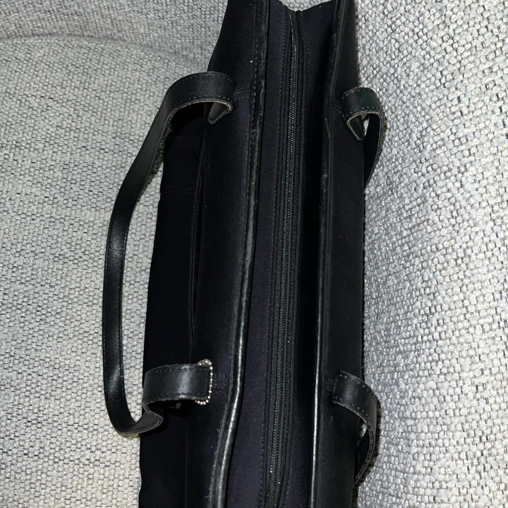 Vintage Coach 6216 Laptop Bag Nylon Leather Briefcase Shoulder Padded Bag  Black - Picture 11 of 12